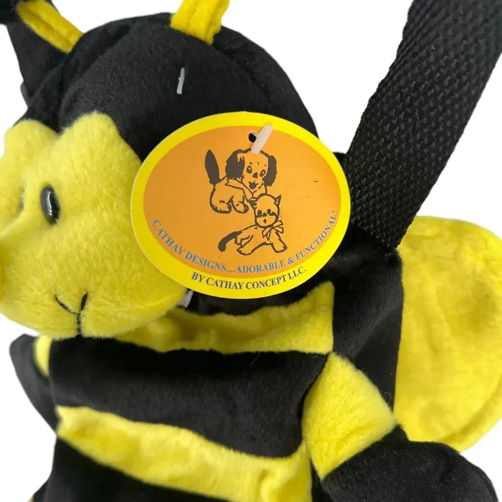 BumbleBee Plush Kids Crossbody Drink Water Bottle Holder Carrier Sling 13
